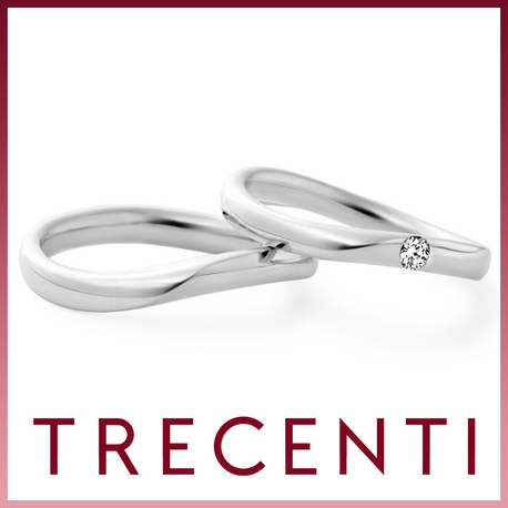 TRECENTI（トレセンテ）:【ウルバーノウェーブ0.07】凛とした存在感を放つダイヤモンドが特徴