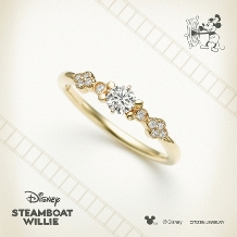 JEWEL SEVEN BRIDAL:Disney STEAMBOAT WILLIE ミッキーを忍ばせたお茶目なリング