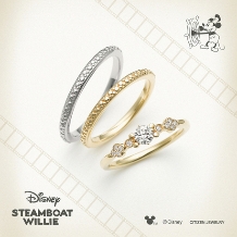 JEWEL SEVEN BRIDAL:Disney STEAMBOAT WILLIE ミッキーを忍ばせたお茶目なリング