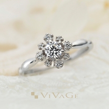 JEWEL SEVEN BRIDAL:繊細にダイヤとミルを重ね合わせたデザインは特別感溢れる華やかさ