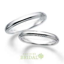 【宝寿堂】縁に段差をつけたシンプルマリッジリング《KM25M0/KM25M0》
