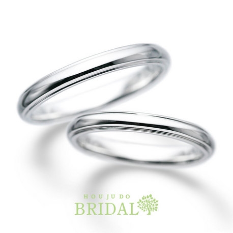 宝寿堂:【宝寿堂】縁に段差をつけたシンプルマリッジリング《KM25M0/KM25M0》