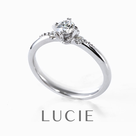 LUCIE（ルシエ）:【オートクチュール作品】シンプルな婚約指輪に クラシックテイストをプラスして