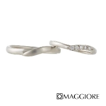 MAGGIORE アートダイヤモンド（マジョーレ）:【マジョーレ】滑らかなラインで毎日心地よく身に着けられる美しいマリッジリング