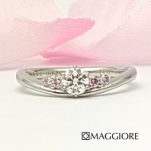 MAGGIORE アートダイヤモンド（マジョーレ）:【マジョーレ】インテンスのピンクダイヤを使用したエンゲージリング！