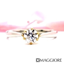 MAGGIORE アートダイヤモンド（マジョーレ）:【マジョーレ】１０万円以下で手に入る！ピンクゴールドの爪が映えるエンゲージリング