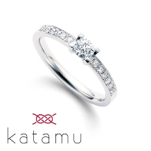 和テイストの婚約指輪【katamu】鍛造製法のリング