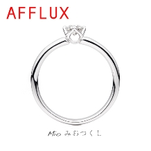 KITAGAWA BRIDAL:正面シンプル横顔がしずく型の人気デザイン　AFFLUX ミオ