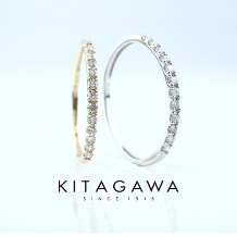 KITAGAWA BRIDAL:【数量限定】人気の細みハーフエタニティ、重ね使いも可愛い！80-6903PT
