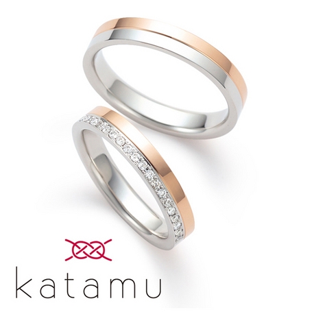 KITAGAWA BRIDAL:和テイストの結婚指輪【katamu】鍛造製法の丈夫なリング