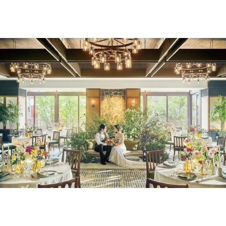 WITH THE STYLE FUKUOKA （ウィズザスタイルフクオカ）：祝日限定《170万円特典》豪華4万円試食×緑溢れる挙式体験