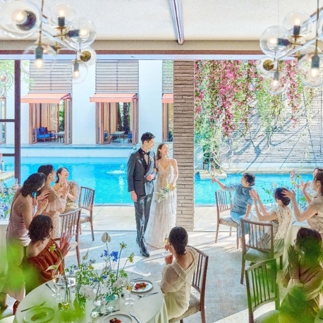 WITH THE STYLE FUKUOKA （ウィズザスタイルフクオカ）：祝日限定《170万円特典》豪華4万円試食×都心で緑溢れる挙式体験