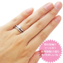 美輪宝石:【価格25万円】優しいウェーブラインが重ね付けにお勧め0.3ctダイヤ婚約指輪