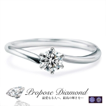 美輪宝石:シンプルラインが日常使いに最適★美しい0.2ctダイヤの婚約指輪が11万5千円！