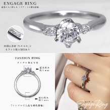 美輪宝石:【価格１８万円】シンプルで美しい輝きを放つ人気の大きさ0.3ctのダイヤ婚約指輪