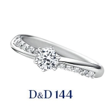 宝石のマルモ:【D&D144】144面のカットが動くたびに煌めく！ダイヤにこだわった婚約指輪