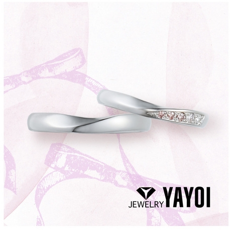 ＹＡＹＯＩ　ＢＲＩＤＡＬ（弥生貴金属）:【Colorier -コロリエ-】 ピンクダイヤモンドのグラデーションリング