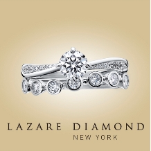 ラザール ダイヤモンド ブティック:【ブロードウェイ】大きめのダイヤが華やかなハーフエタニティ