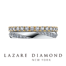 ラザール ダイヤモンド ブティック:【マチネ(YG)】敷き詰められたダイヤモンドがとてもキレイなエタニティ。