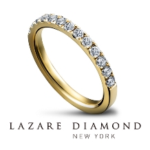 ラザール ダイヤモンド ブティック:【マチネ(YG)】敷き詰められたダイヤモンドがとてもキレイなエタニティ。