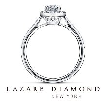 ラザール ダイヤモンド ブティック:【セントパトリック28】華やかな取り巻きとメレのアームが美しいエンゲージリング