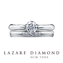 ラザール ダイヤモンド ブティック:【マチルダ】サイドにもダイヤが！シンプルかつ可憐なデザイン。