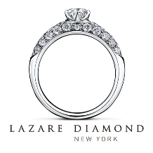 ラザール ダイヤモンド ブティック:【ペイヴ】ダイヤを敷き詰めたパヴェでゴージャスなエンゲージリング
