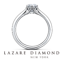 ラザール ダイヤモンド ブティック:【マチルダ】サイドにもダイヤが！シンプルかつ可憐なデザイン。
