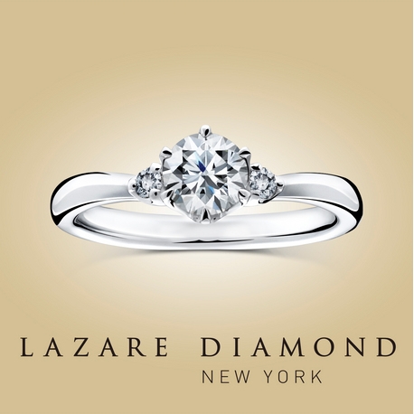 ラザール ダイヤモンド ブティック:【ラガーディア】シャープなV字のリング。指がきれいに見えるエンゲージリング