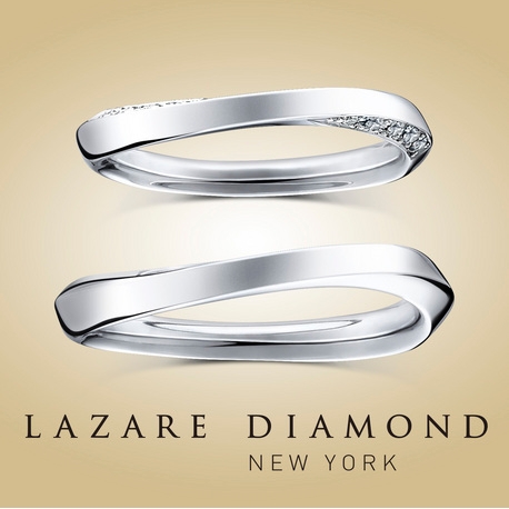 ラザール ダイヤモンド ブティック:【レイチェル】リングのひねりがオシャレなデザイン。どの角度から見てもキレイ！