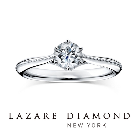 ラザール ダイヤモンド ブティック:【ユニオン】シンプルなリングに精巧なミル打ちが美しく煌めかせるリング。