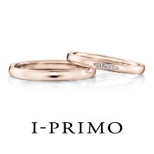 I-PRIMO(アイプリモ):＜ユノー PG＞めらかな仕上げとダイヤのグラデーションが美しいシンプルリング