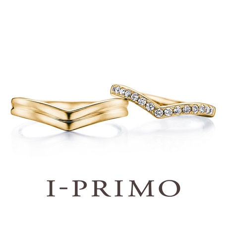 I-PRIMO(アイプリモ):＜ハトゥール YG＞V字デザインとメレダイヤで上品さと丁度良い華やかさを
