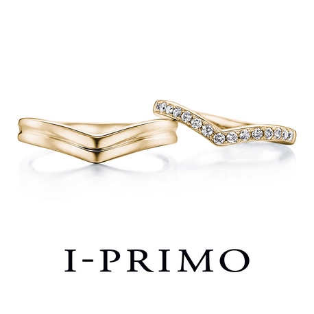 I-PRIMO(アイプリモ):＜ハトゥール YG＞V字デザインとメレダイヤで上品さと丁度良い華やかさを