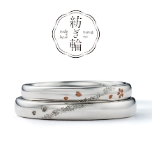 JKPLANET（JKプラネット）:和と桜の結婚指輪『紡ぎ輪 さくら咲く 絢爛(けんらん)』【JKPLANET】
