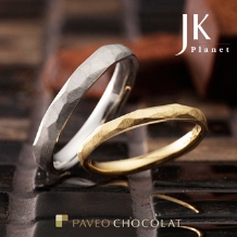 【JKPLANET】『パヴェオショコラ 』 ピエール マリッジリング/結婚指輪