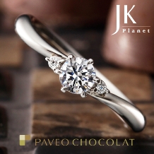 JKPLANET（JKプラネット）:【JKPLANET】『パヴェオショコラ』一番人気デザイン～ブリーズ～の結婚指輪