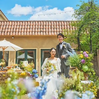 結婚式場：2DAYS BIG《聖堂＊フラワーブッフェ＊ガーデン演出》プレ花体験