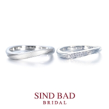 SIND BAD BRIDAL:婚約指輪【深海（みお）】深愛なる貴方と、いつまでも 　サンタマリアアクアマリン