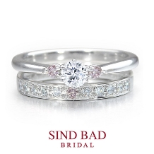 SIND BAD BRIDAL:婚約指輪【紅双葉（べにふたば）】いつしか芽生えた、ほのかな想い