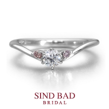 SIND BAD BRIDAL:婚約指輪【紅桃（こもも）】~紅色ピンクダイヤ~