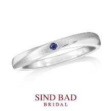 SIND BAD BRIDAL:結婚指輪 月虹 -GEKKOU- ピンクサファイア サファイア マット加工
