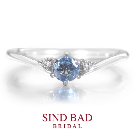 SIND BAD BRIDAL:婚約指輪【サンタマリアアクアマリン】～幸せな結婚を約束する石～