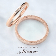 JEWELRY STUDIO Advance:【鍛造シリーズ】『リング側面の鎚目加工もこだわり』