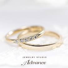 JEWELRY STUDIO Advance:【ダイヤの数もおふたりに合わせて変更可能！】Bell(ベル) 輝きを集めたリング