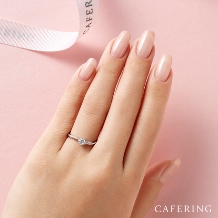 CAFERING／カフェリング:【マルグリット】誠実な愛（アイスブルーダイヤモンド）