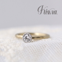 人気のアンティークテイストの婚約指輪☆ミルグレインが可愛い！
