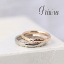 atelier Kiona.（アトリエ キオナ）:正統派なクラシカルリング！人気のミルグレインが可愛い結婚指輪★