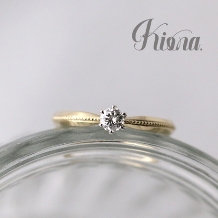 atelier Kiona.（アトリエ キオナ）:繊細でアンティーク♪細部にまでこだわって「好き」を詰め込んだ婚約指輪！