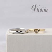 atelier Kiona.（アトリエ キオナ）:ユニークな形がおしゃれ！誰とも被らないデザインの結婚指輪♪